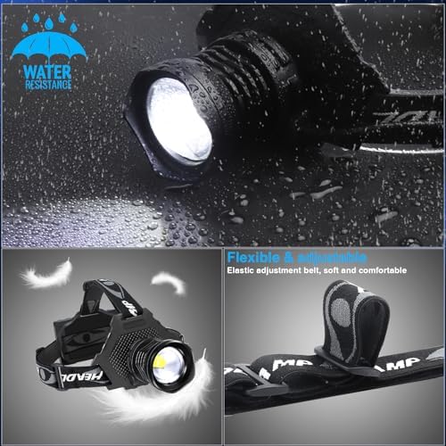 Bright Reusable 100000 Lumens Headlamp