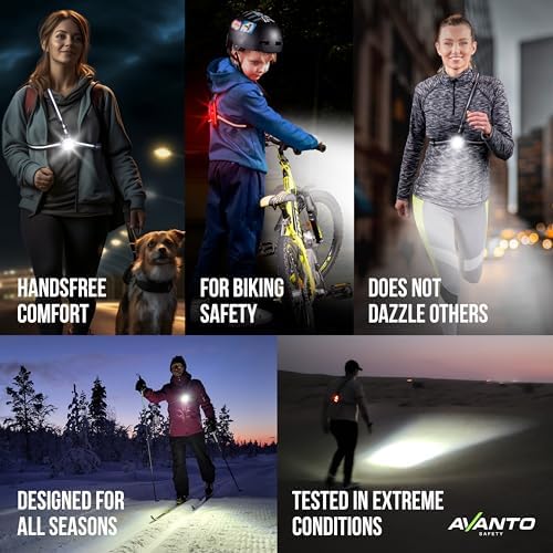 Unbeatable Safety AVANTO SOLX1 Pro Chest Light Stay Visible in All Conditions