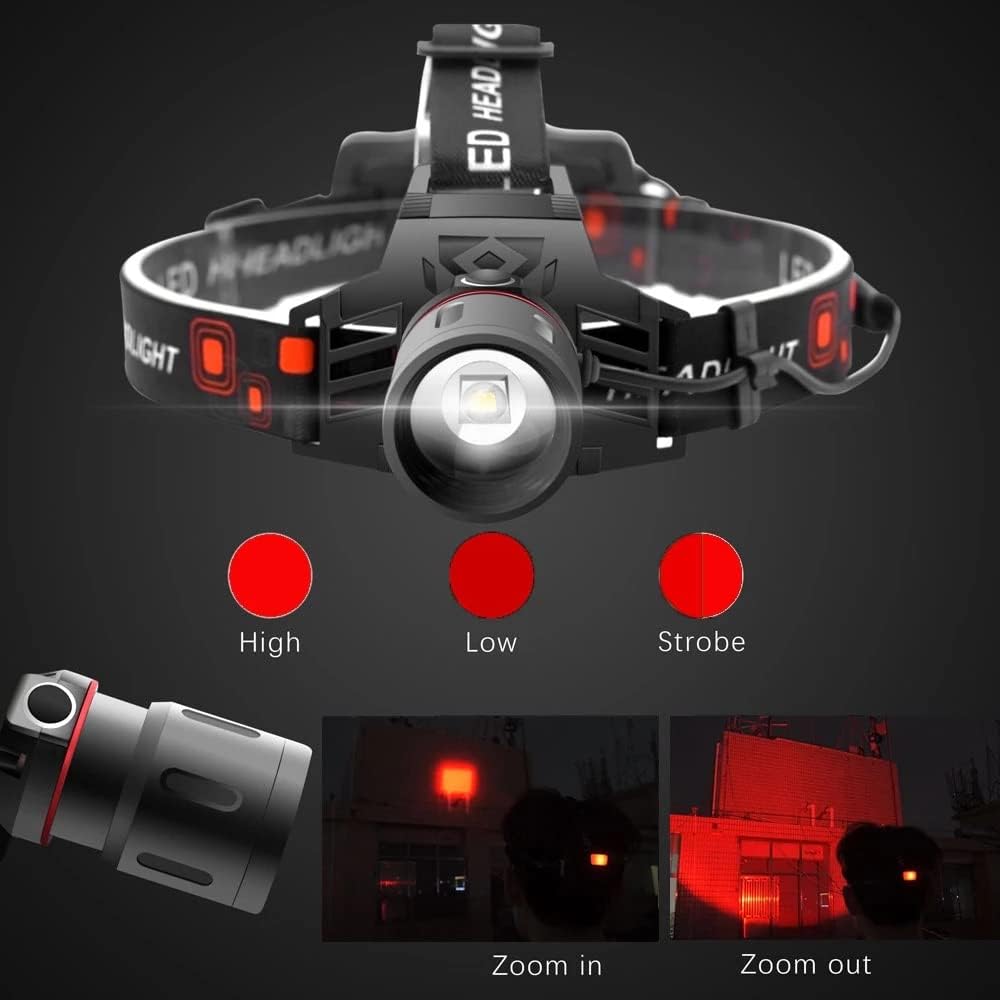 Windfire Brightest Red Light Headlamp 3 Modes