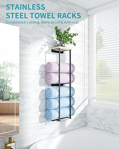 Stylish 2-Tier Metal Towel Rack