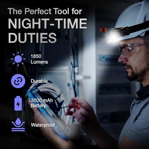 K-Bern Rechargeable Headlamp - Waterproof Aluminum 1850 Lumen Beam