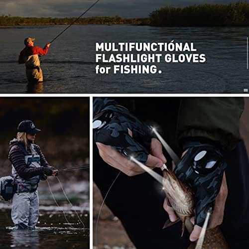 ThxToms Dads Best Gift LED Fish trolling Camping Fishing Glove 100 satisfaction guarantee