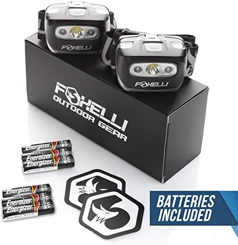 Foxelli LED Headlamp Running Camping Hiking