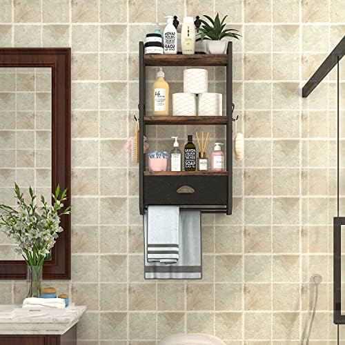 Wall-Mounted Bathroom Towel Organizer 3 Tier
