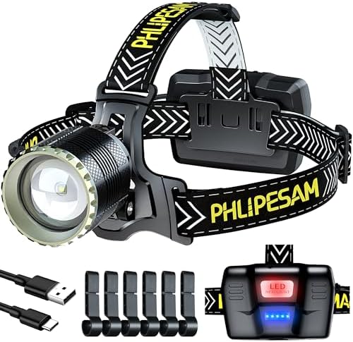 150000 Lumens Rechargeable Headlamp