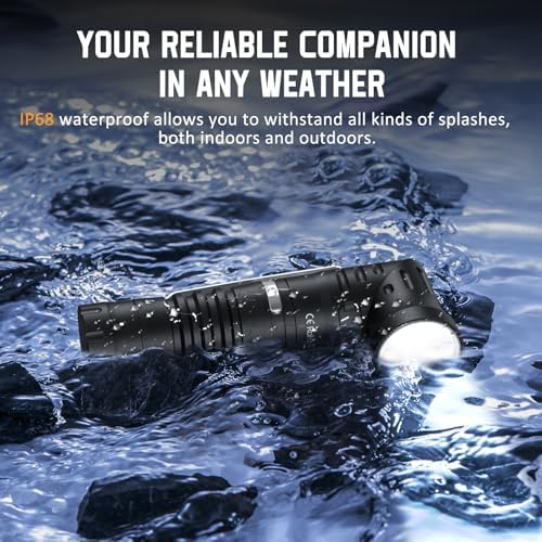 Wurkkos HD11 Right Angle Flashlight with 1800 Lumens Magnetic Flashlight