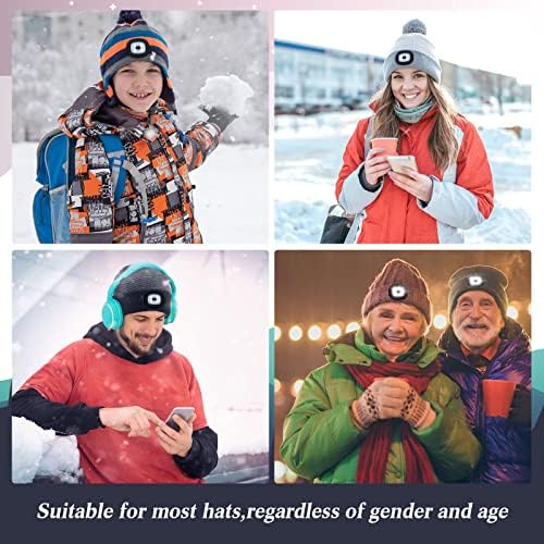 Mudder LED USB Rechargeable Beanie Light