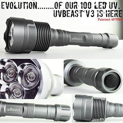 uvBeast V3 385-395nm Black Light Flashlight