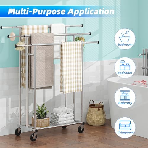 Expandable Towel Rack with Premium stainless steel