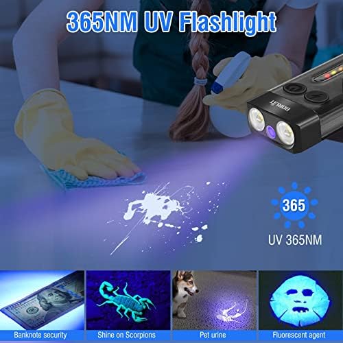Compact UV Flashlight with 1000LM Brightness