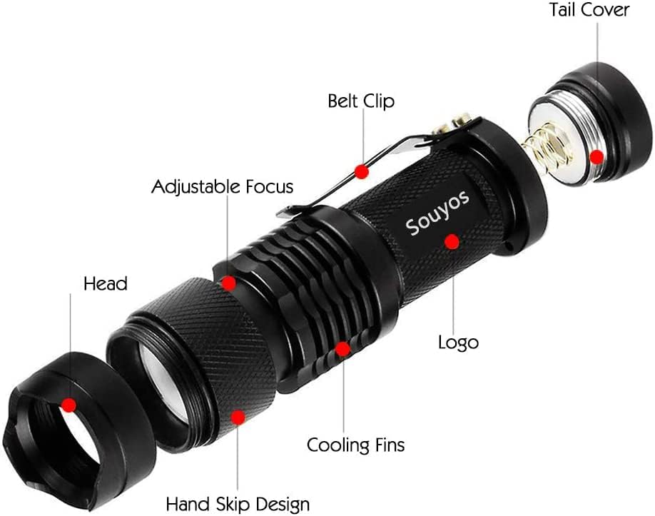 Red Hunting Flashlight Set