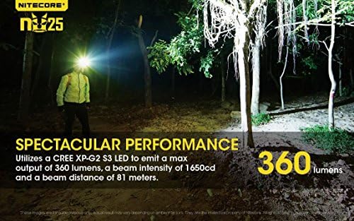 Nitecore NU25 - 360 Lumen Headlamp