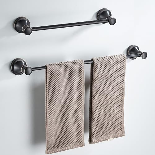 Adjustable Black Bathroom Towel Bar