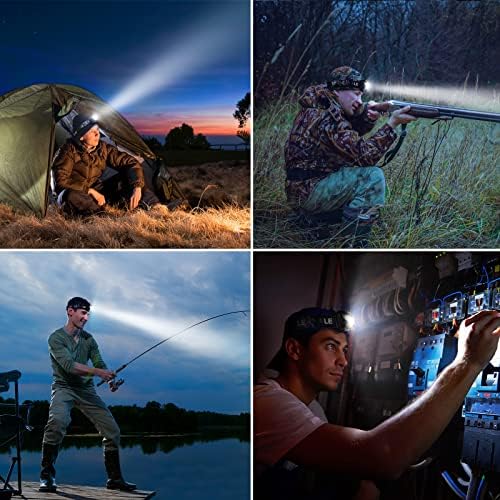 Sturdy 2-Piece LED Headlamp for Camping Hiking