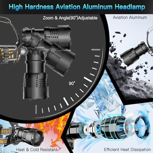 UBEE Rechargeable Headlamp Brightest Most Reliable