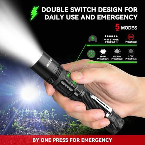 RECHOO Rechargeable Flashlight WaterproofE DC Tool