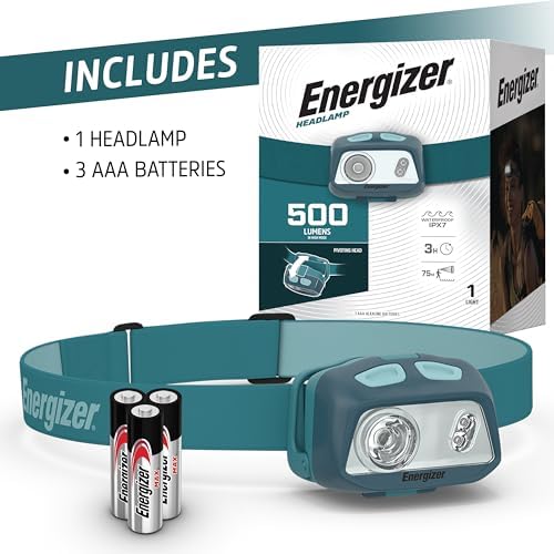 Energizer Headerlamp - 3W 500 Lumens IPX7 Waterproof
