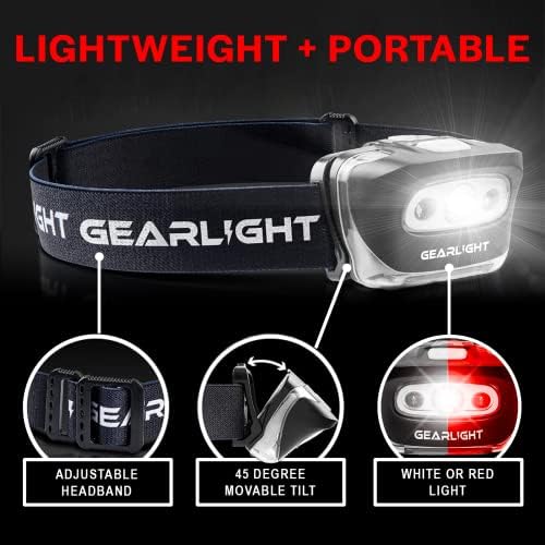 GearLight 2-Pack LED Headlamp