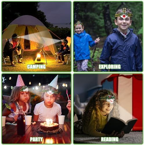 T-Rex Dinosaur LED Headlamp - Fun Outdoor Gear for Kids