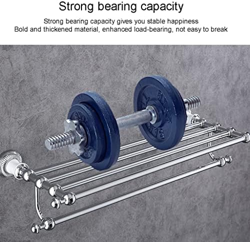 Double towel rack European silver multifunctional bathroom accessory