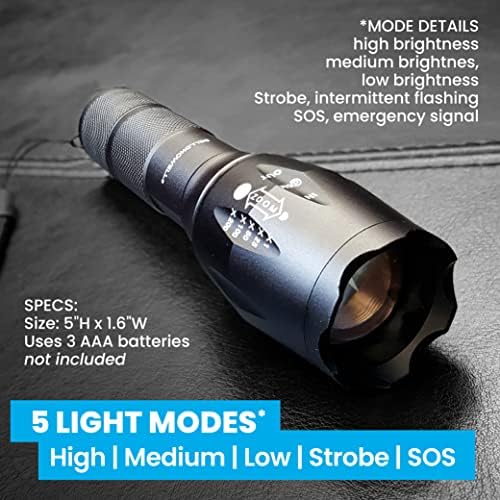 BellHowell TacLight 3-PK Tactical Flashlights
