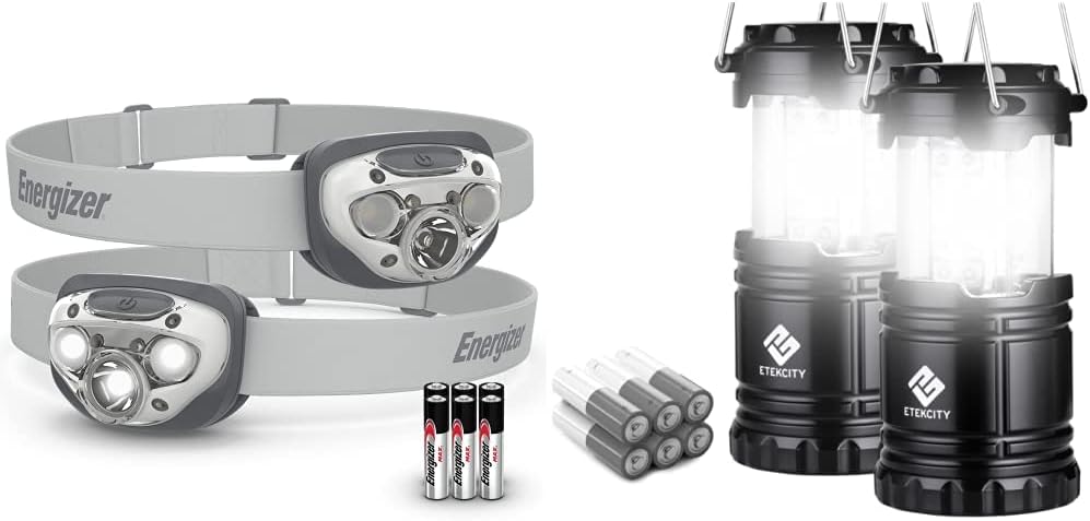 Energizer Headlamp Lantern Bundle for Camping Outdoors