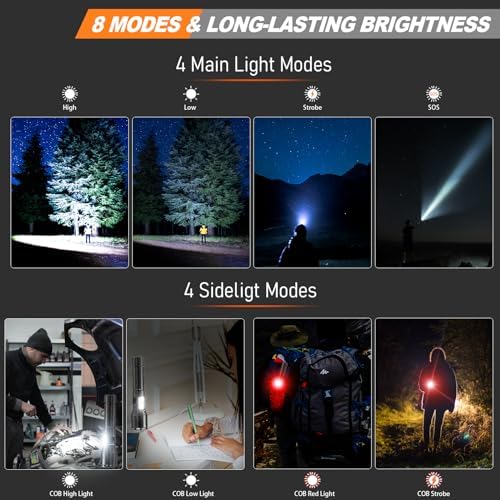 MOREVAC 100000LM Tactical Flashlight