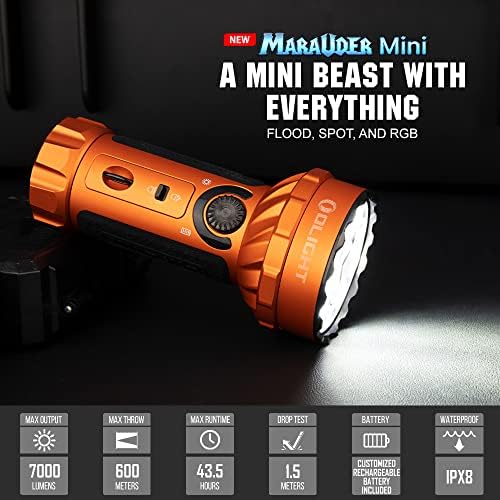 Get the ULTRA Bright Portable Laser Flashlight for 7000 Lumens