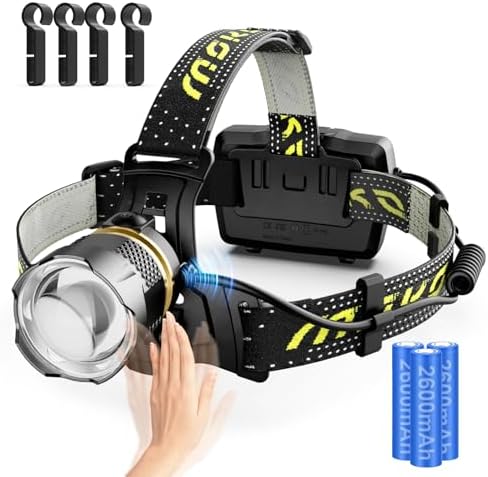MoKo 90000LM Headlamp Ultimate Safety Solution for Camping Hiking More
