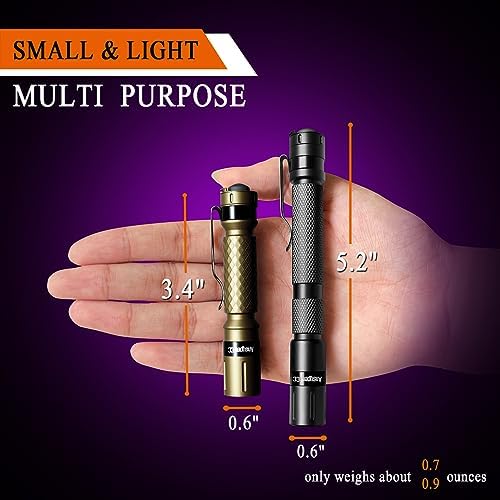 Ansyper CC UV Flashlight 2 Pack 395nm Black Light Detector