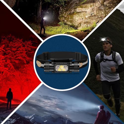 Bright 1200 Lumens - Rechargeable Headlamp for Picnic camping Hiking