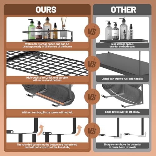 Stylish Towel Rack for Small Bathrooms