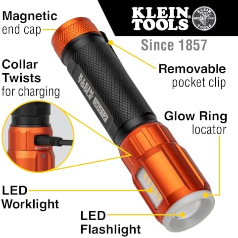 Klein Tools 56412 Rechargeable LED Flashlight