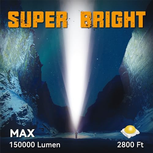 Durapower Rechargeable Spotlight 150000 Lumens