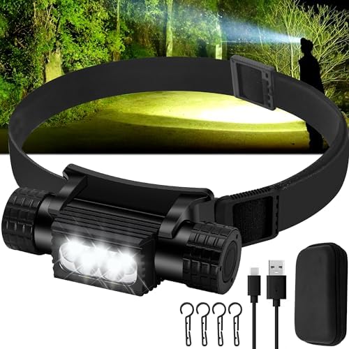 Headlamp Rechargeable 2000 Lumen IP67 Waterproof