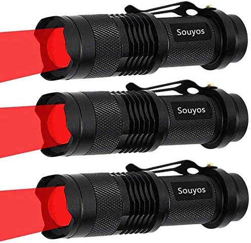 Red Hunting Flashlight Set