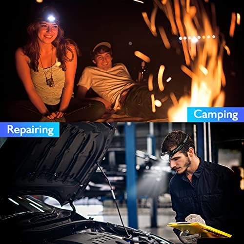 2-Piece Rechargeable Headlamp 2000 Lumens 10 Modes