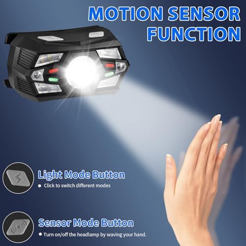 3-Pack Rechargeable LED Headlamp