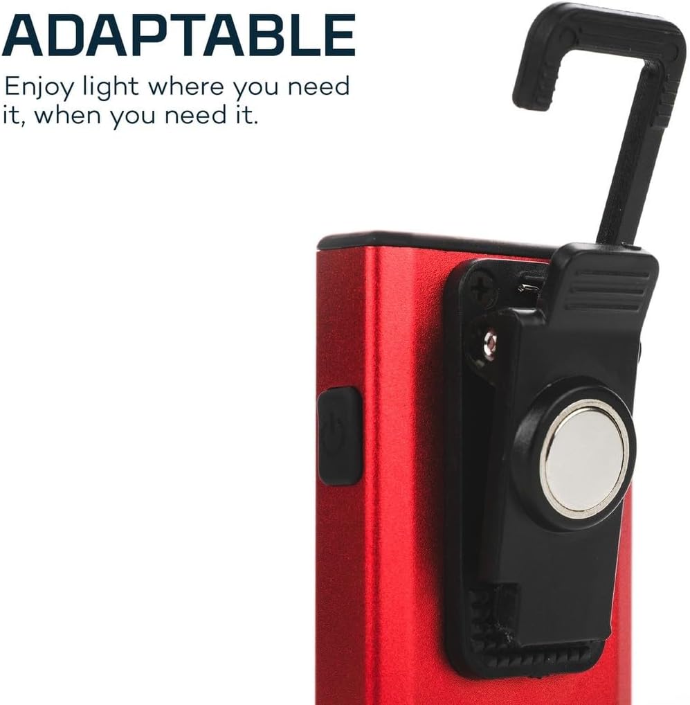 NEBO Slim Work Light USB Rechargeable BrightPocket Light with Clip