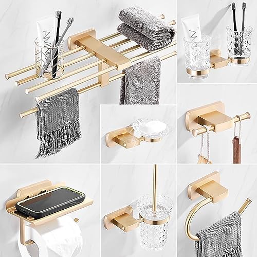 Copper-Ton Towel Rack Space-Saving Bath Towel Organizer