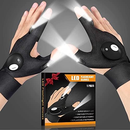 Jasee LED Flashlight Gloves Your Dads Secret Weapon