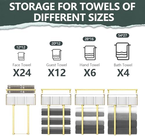 Stylish Floating Towel Rack with Decorative Design