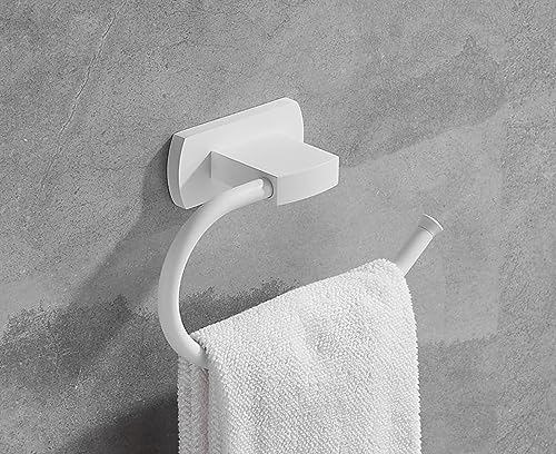 Bathrooms Elevate relieve with White Double Towel Hook Rack