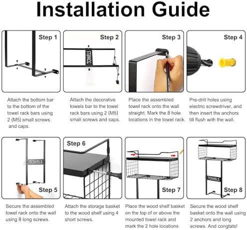 Sturdy Wall-Mounted Towel Rack