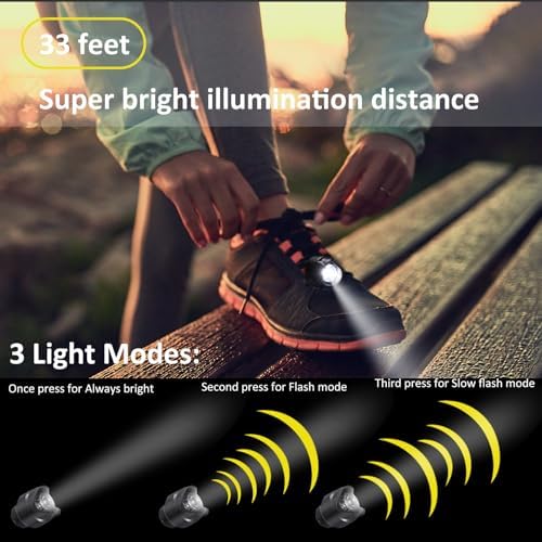 RAHAN 2-Piece Rechargeable Clip-On Shoe Lights