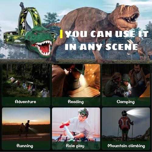 Dysaim T-Rex Headlamp for Kids