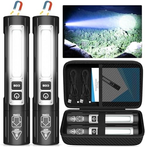 Banral Magnetic Rechargeable Flashlight for Camping