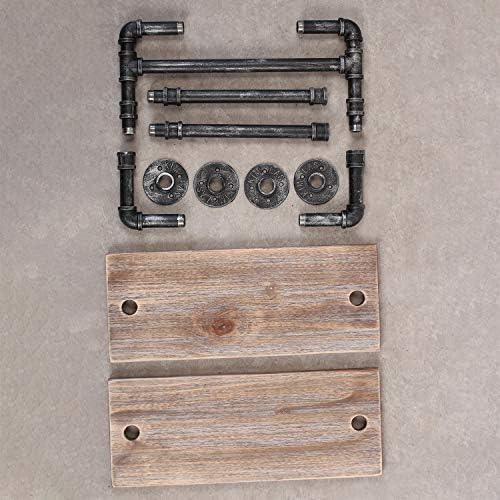 Rustic Wood Floating Towel Shelf