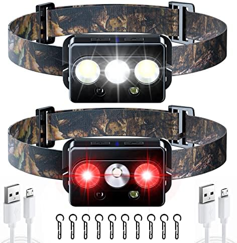 Minsk Rechargeable Headlamp 2 Pack