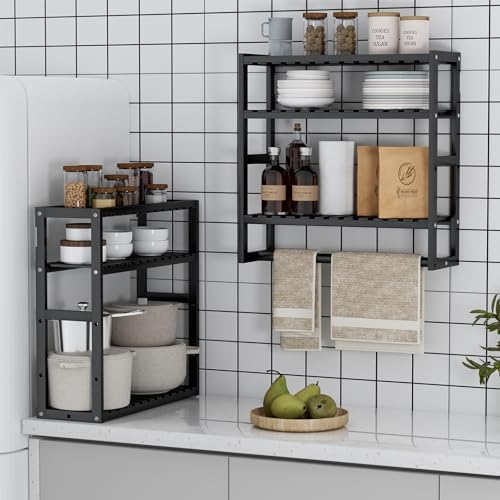 PPN Bamboo Towel Rack for Small Spaces